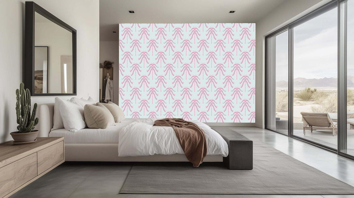 Whimsical Palm Pattern wall mural Mural wallpaper mural - XWALLX