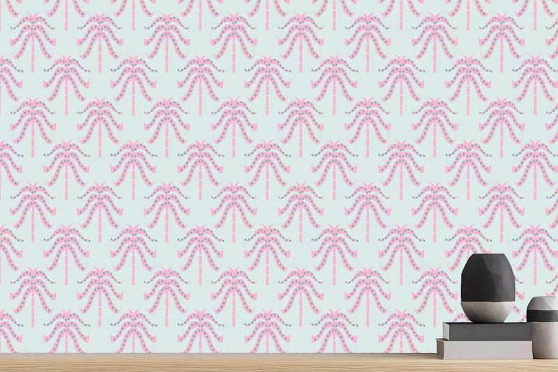 Whimsical Palm Pattern Duvar posteri Poster duvar sanatı - XWALLX