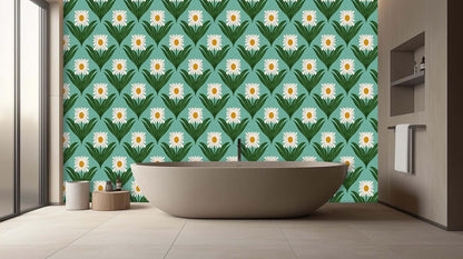 Daisy Delight Floral wall mural - XWALLX
