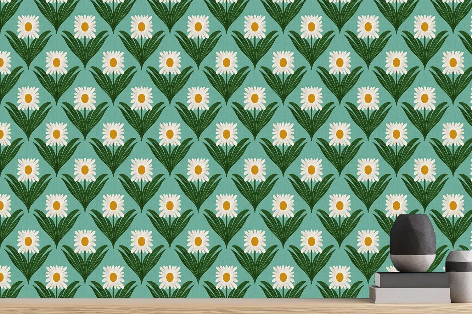 Daisy Delight Floral duvar sanatı - XWALLX