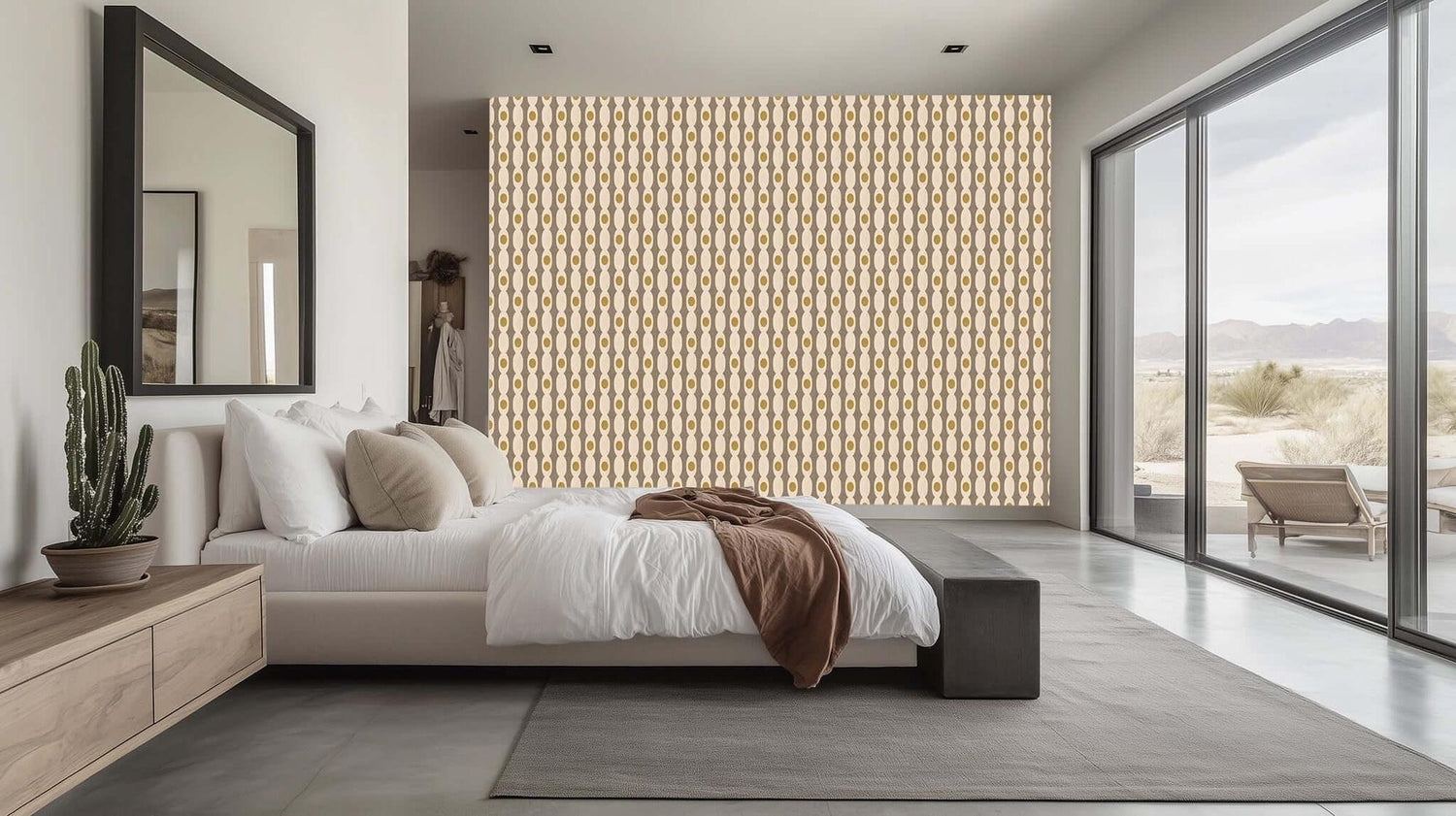 Modern İç Mekanlar için Zarif Geometrik Poster Duvar Kağıdı - XWALLX