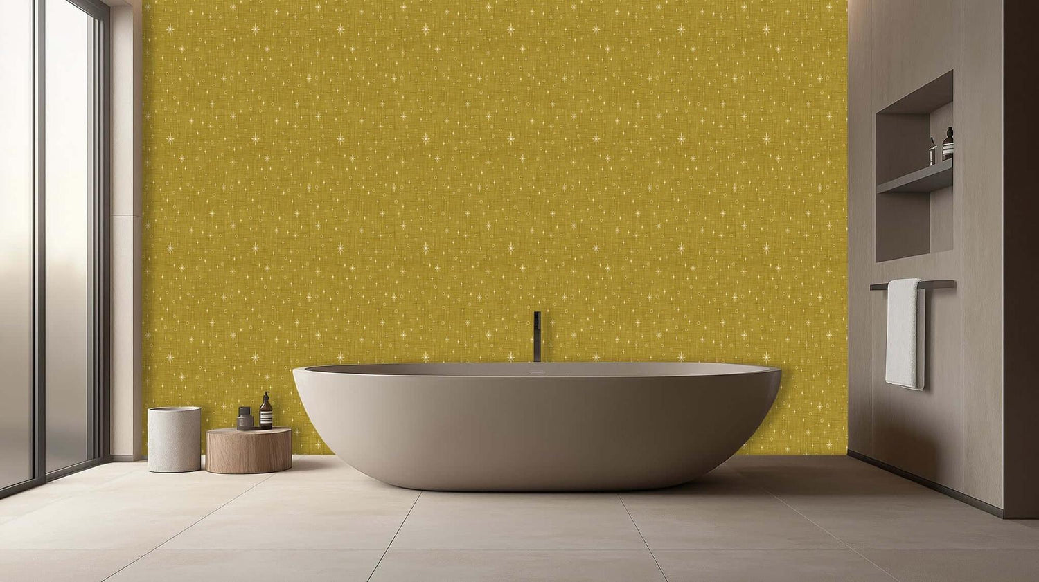Golden Starry Skies poster duvar kağıdı - XWALLX