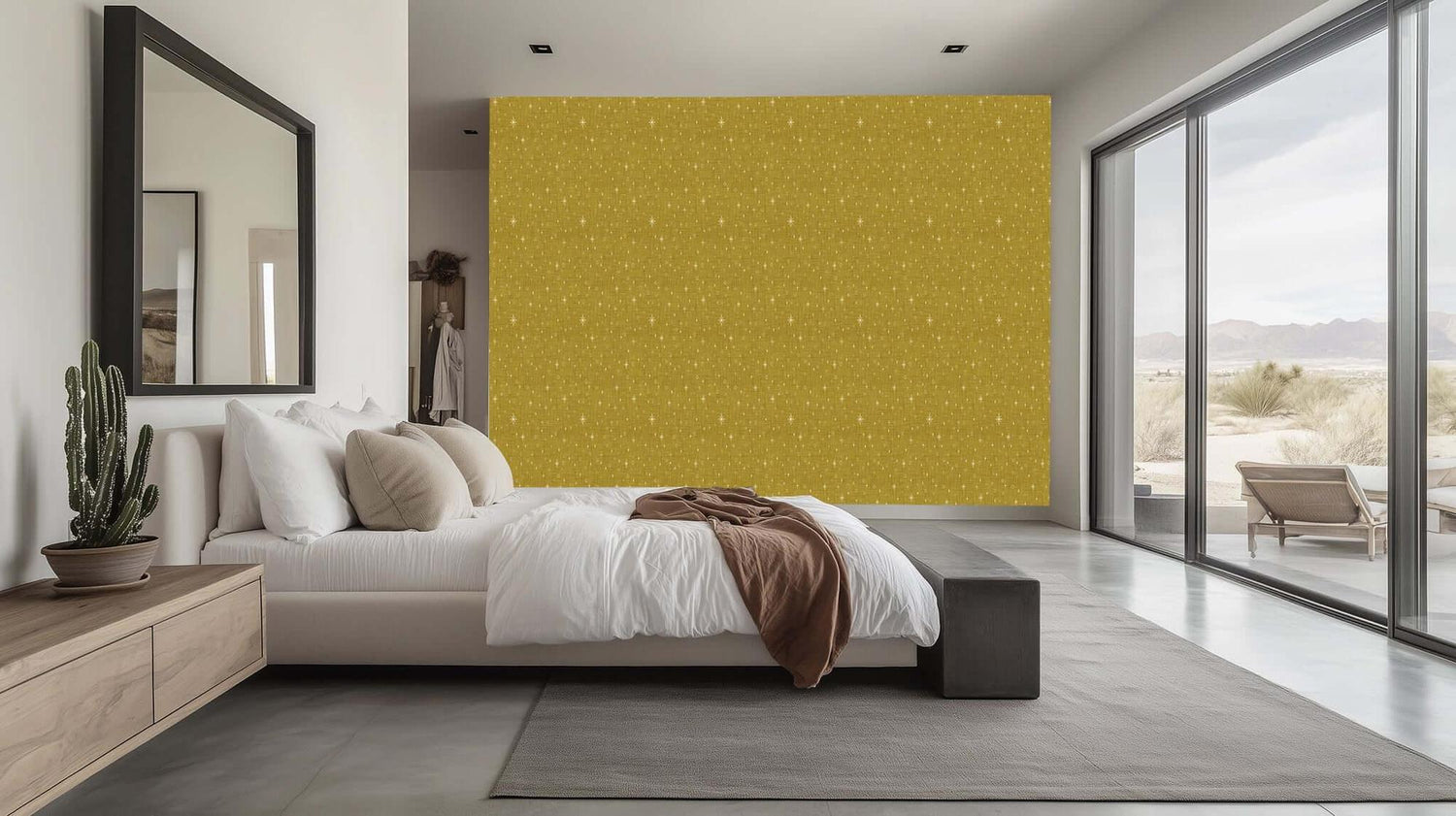 Golden Starry Skies duvar sanatı - XWALLX