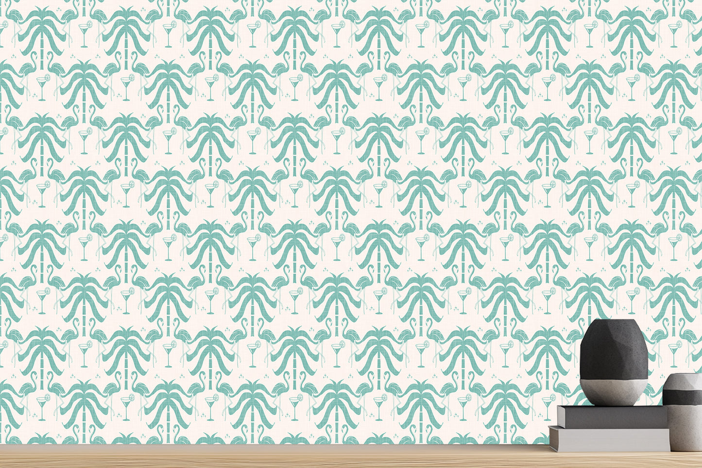 Tropical Flamingo Cocktail wall art - XWALLX