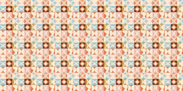 Modern İç Mekanlar için Geometrik Uyumluluk Duvar Posteri - Sample