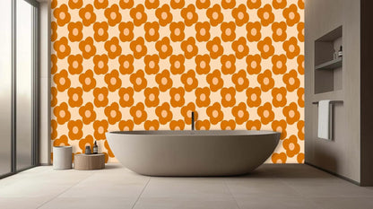 Retro Floral Pattern wall mural Mural wall mural - XWALLX