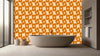 Retro Floral Pattern Wall Mural