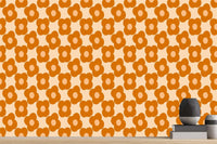 Retro Floral Pattern wall mural Mural wall art - XWALLX