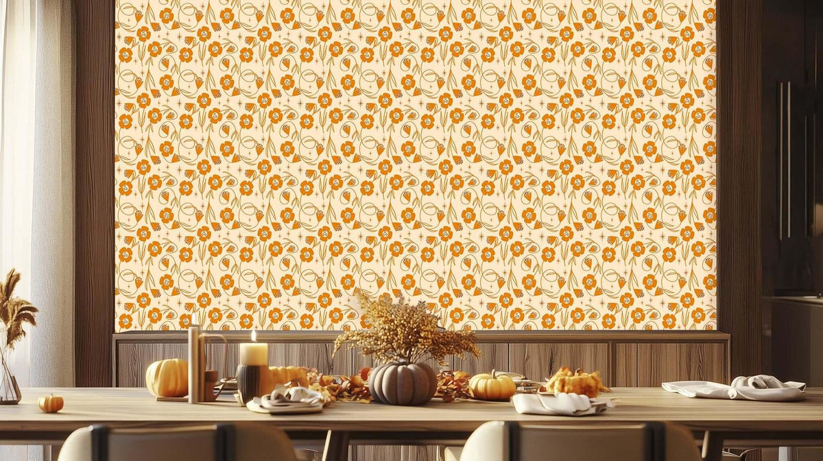 Warm Floral Inspiration wallpaper - XWALLX
