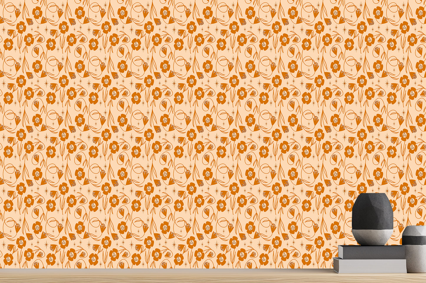 Warm Floral Inspiration wall art - XWALLX