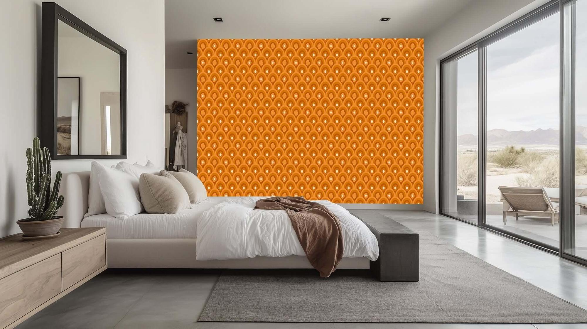 Canlı Geometrik Kemerler Duvar posteri - XWALLX
