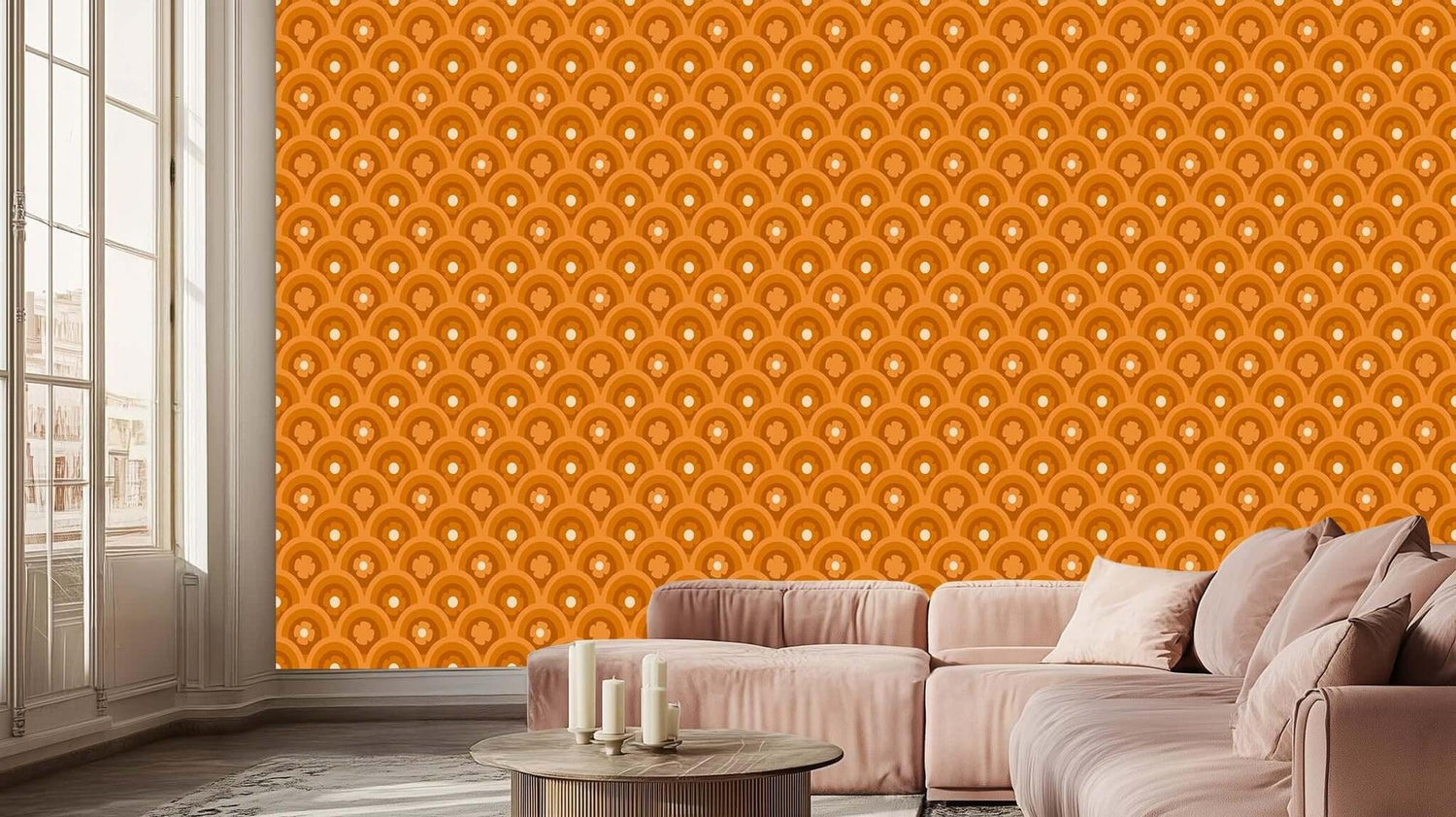 Vibrant Geometric Arches wall decor - XWALLX