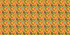 Vibrant Abstract Curves Wall Mural
