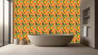 Vibrant Abstract Curves wall mural Mural wallpaper mural - XWALLX
