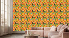 Vibrant Abstract Curves wall mural Mural wall decor - XWALLX