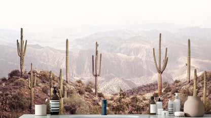 Majestic Cactus Landscape wall mural - XWALLX