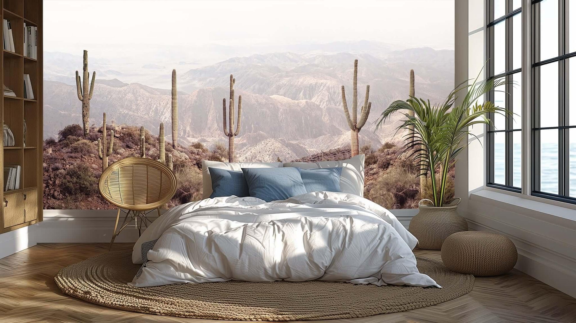 Majestic Cactus Landscape wallpaper mural - XWALLX