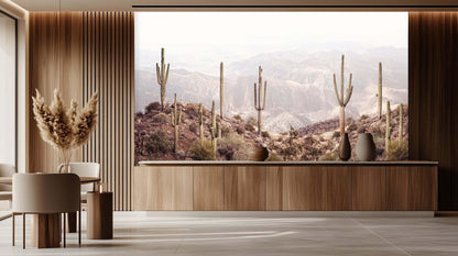 Majestic Cactus Landscape wallpaper - XWALLX