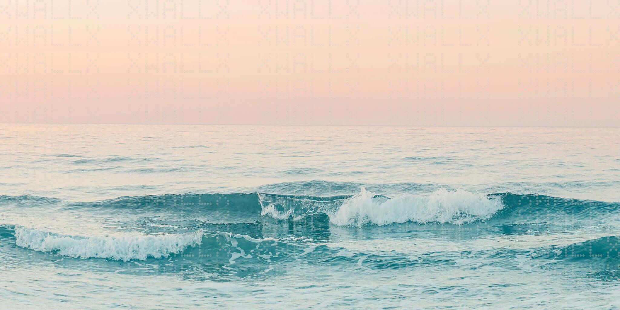Tranquil Ocean Waves Wall Mural