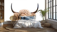 Charming Highland Cow wallpaper mural - XWALLX