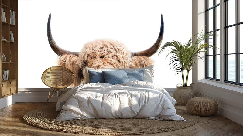 Charming Highland Cow wallpaper mural - XWALLX