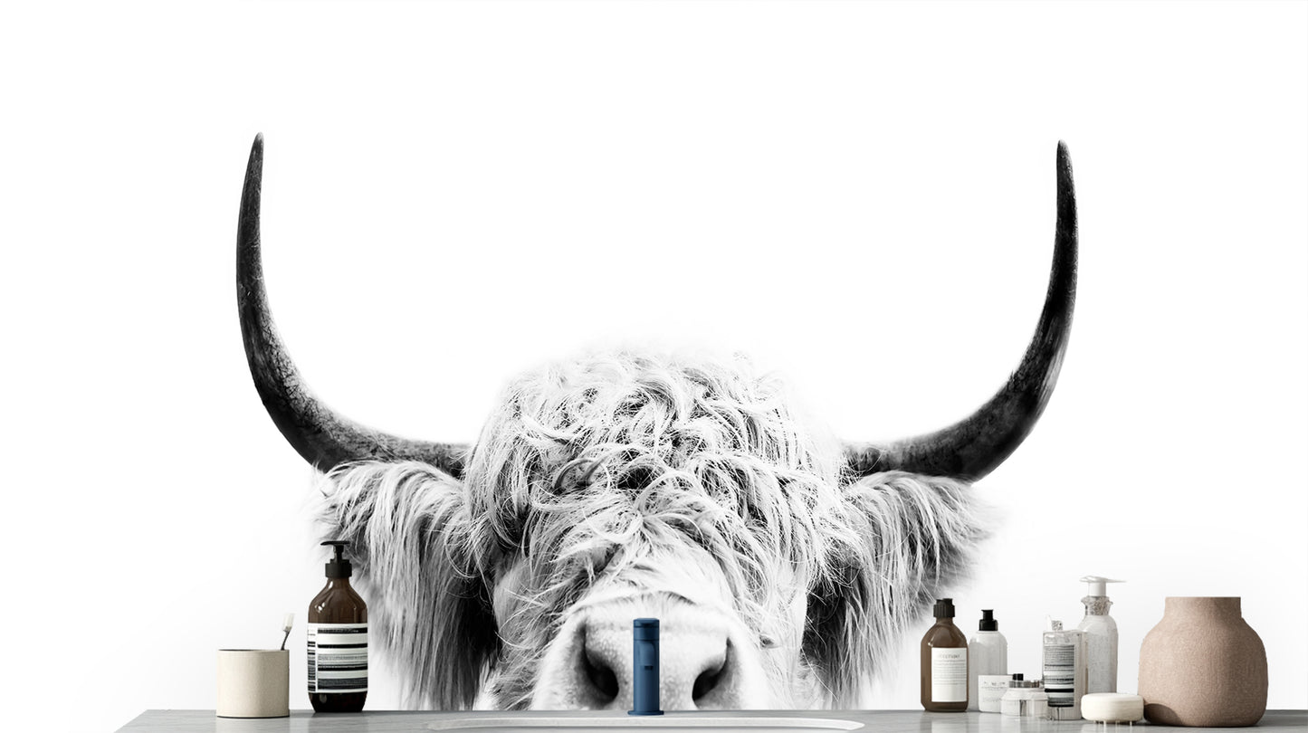Majestic Highland Cow wall mural - XWALLX