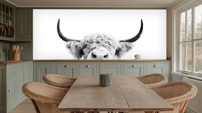 Majestic Highland Cow wallpaper mural - XWALLX