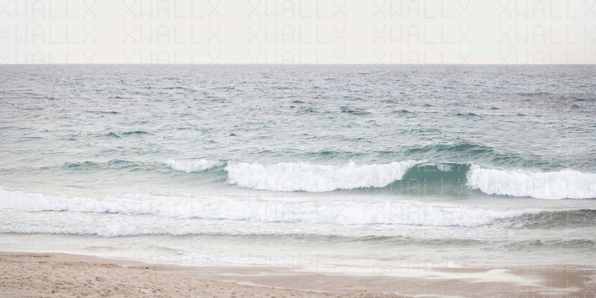 Serene Ocean Waves Wall Mural