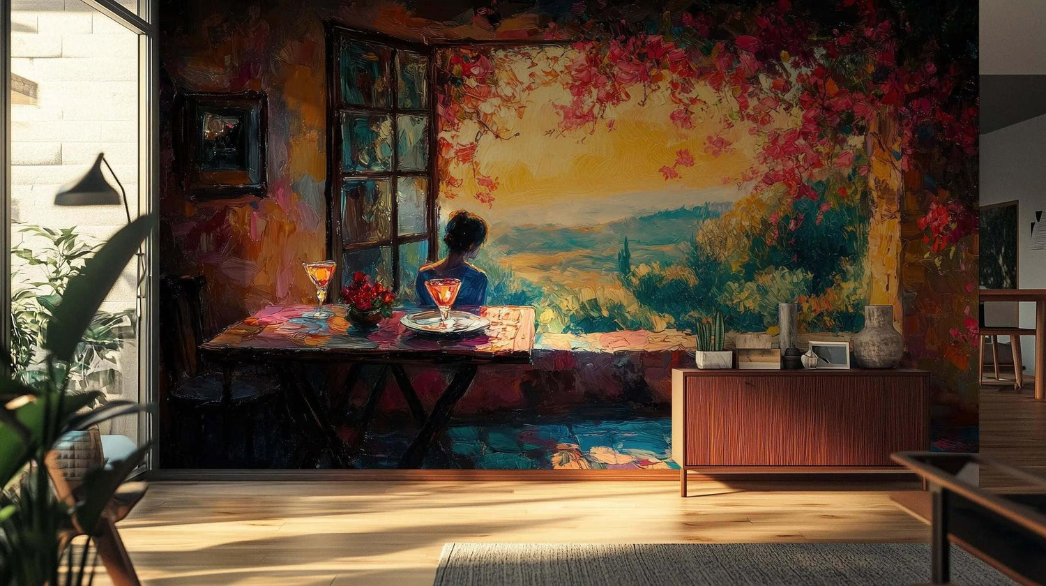 Sunset Terrace poster duvar kağıdı - XWALLX