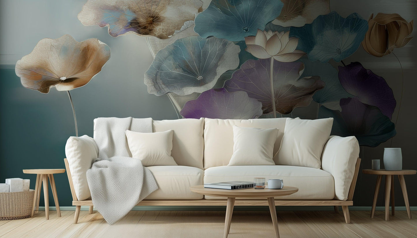 Lotus Flower wallpaper mural - XWALLX