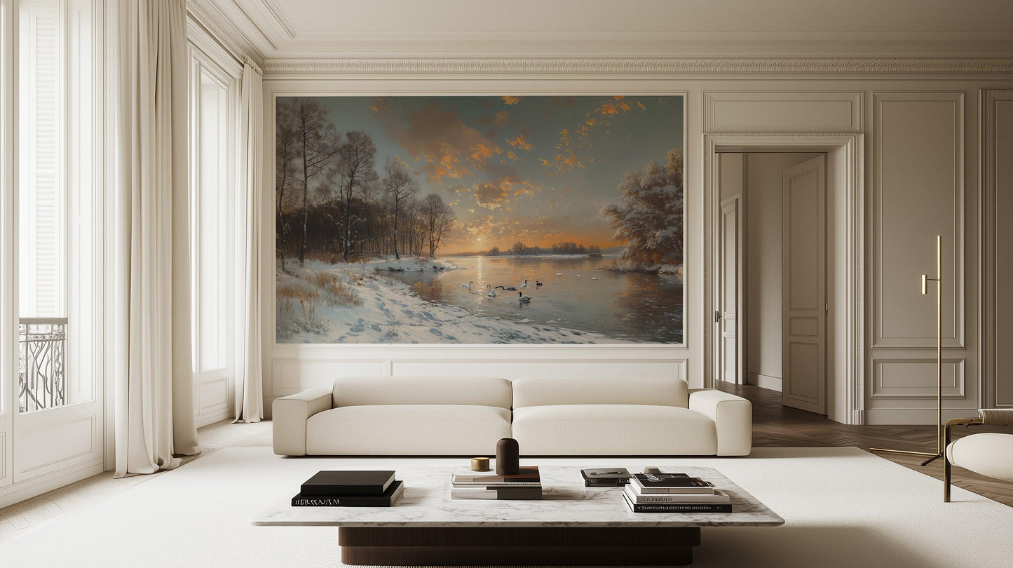 Winter Sunset wall art - XWALLX