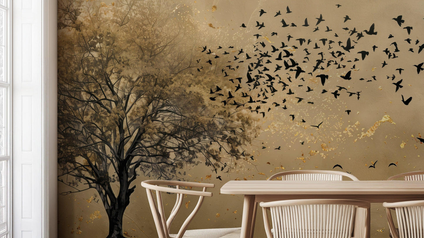 Tree and Bird wall art - XWALLX