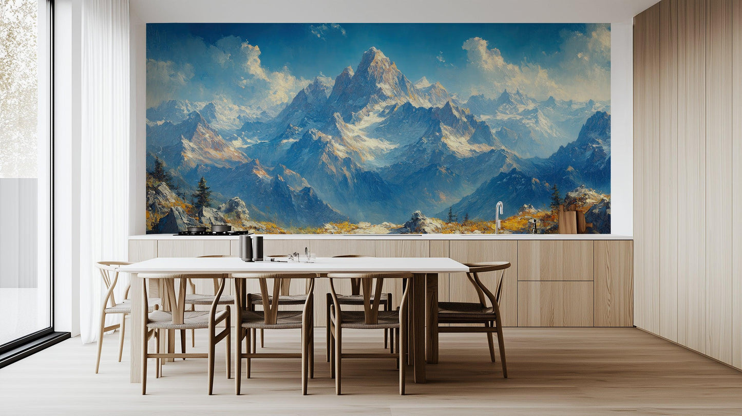 Snow Capped Peaks wall art - XWALLX