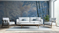 Snow Winter Scene wall mural 