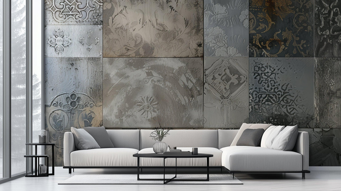 Metallic wallpaper mural - XWALLX