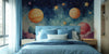 Galaxy and Planets Wallpaper Mural