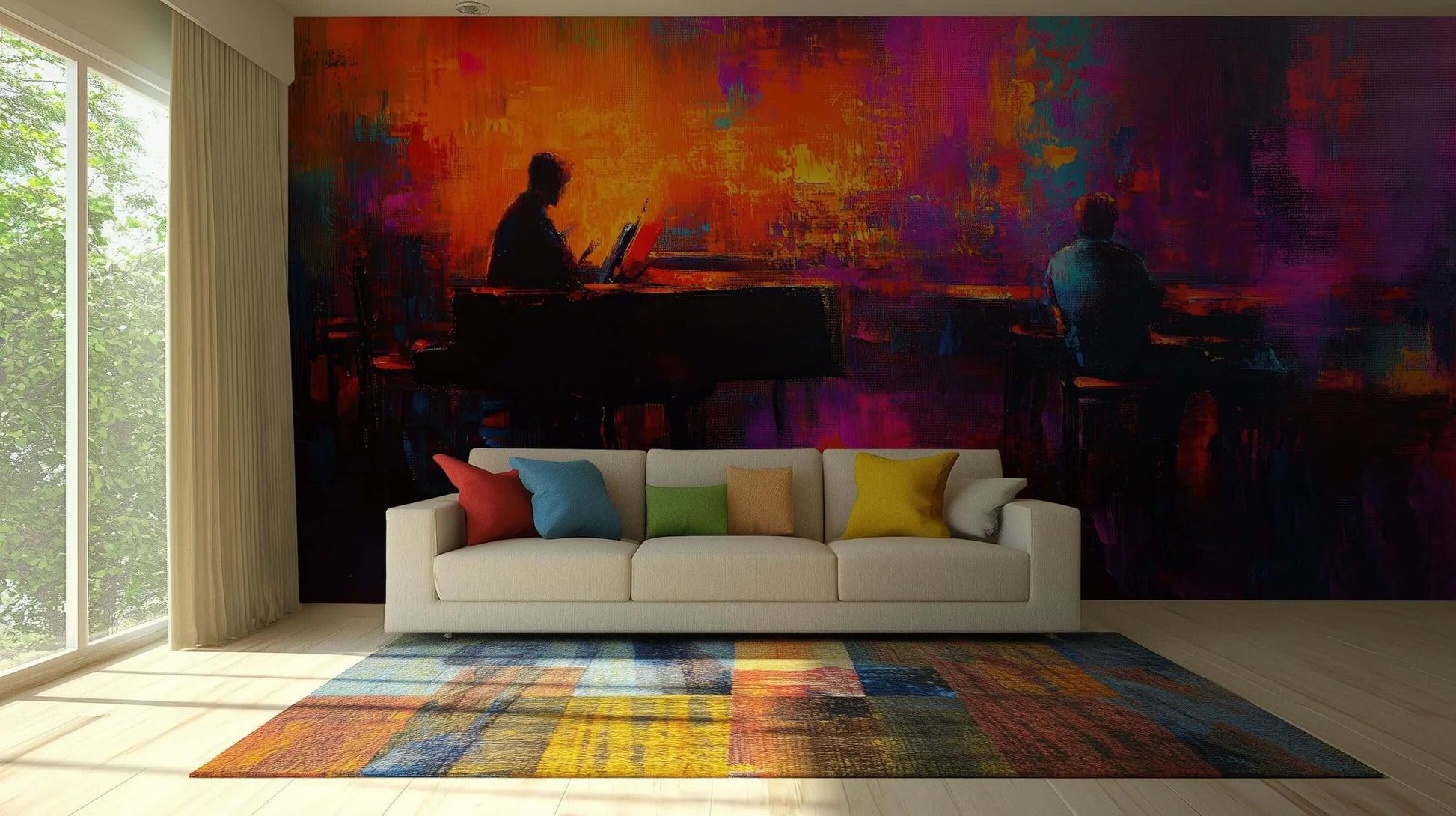 Abstract Piano wall art - XWALLX