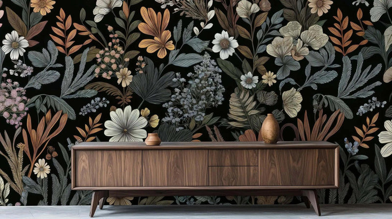 Vintage Floral duvar sanatı - XWALLX