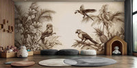 Vintage Tropical Jungle duvar sanatı - XWALLX