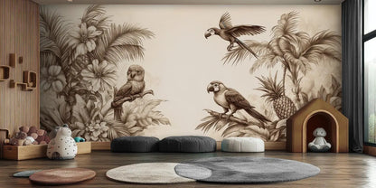 Vintage Tropical Jungle wall art - XWALLX