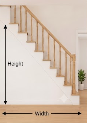 Wall with stairs