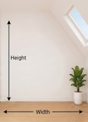 Wall with slope