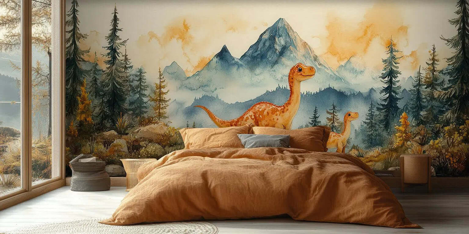 Dinozor Ailesi duvar sanatı - XWALLX