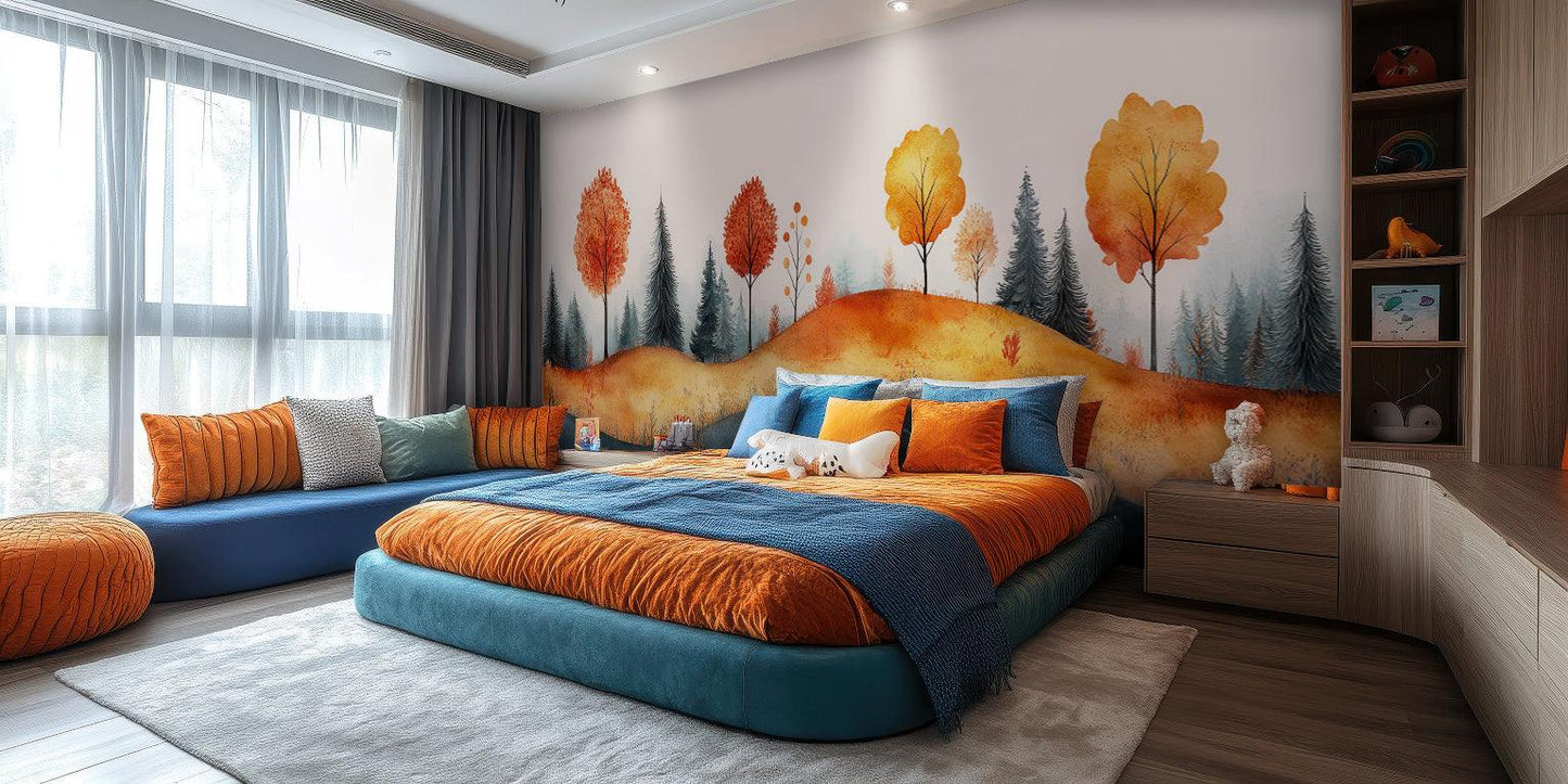 Whimsical Autumn Forest wall art - XWALLX