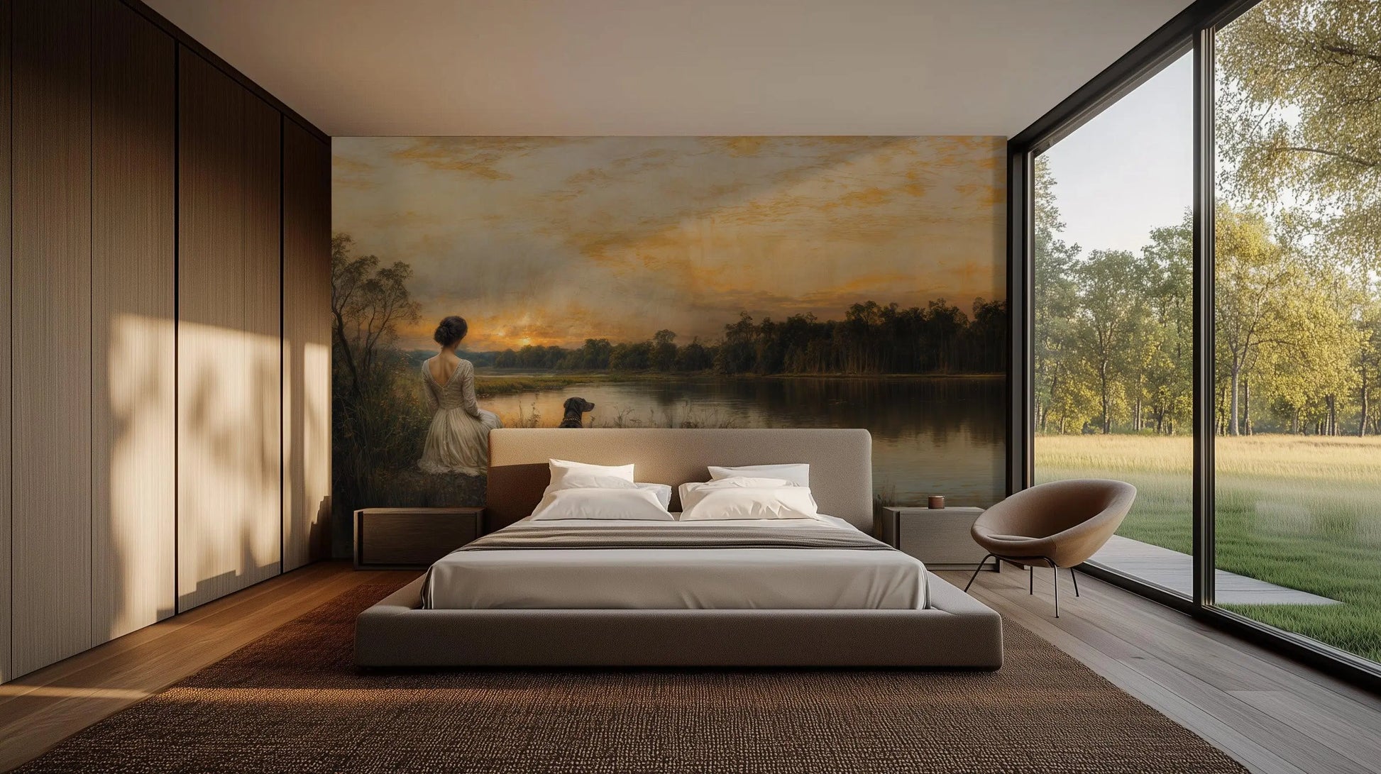 Sunset Lake wall art - XWALLX