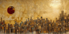 Golden City Wallpaper Mural