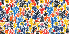 Playful Botanical Wallpaper Mural
