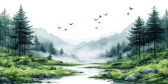 Serene Forest Wallpaper Mural