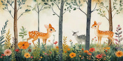 Charming Deer Woodland Wallpaper Mural