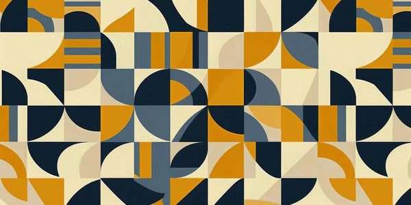 Retro Geometrik Poster Duvar Kağıdı - Sample